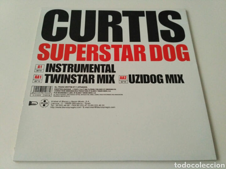 Discos de vinilo: Curtis - Superstar Dog (Remixes) - Foto 2