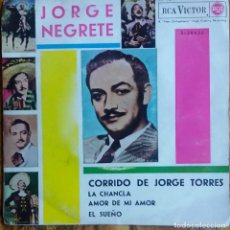Discos de vinilo: JORGE NEGRETE, CORRIDO DE JORGE TORRES. EP ESPAÑA. Lote 112147503