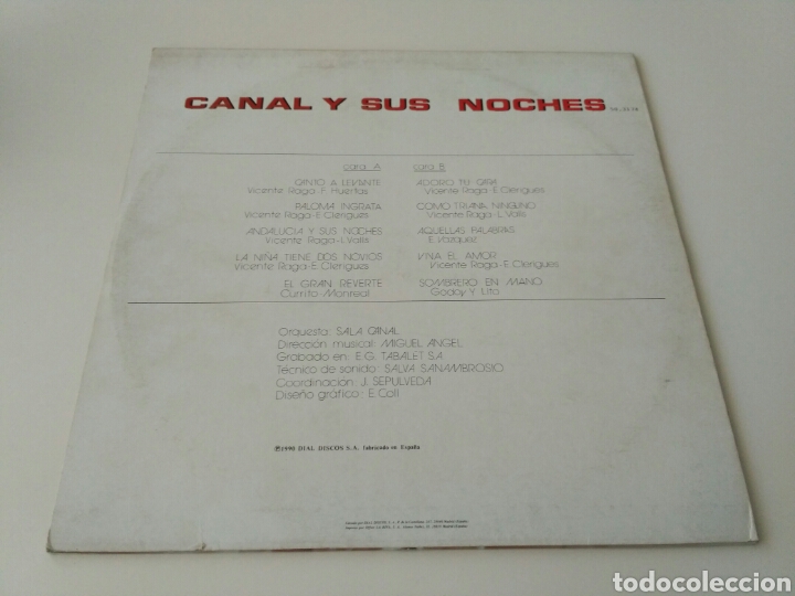 Discos de vinilo: V. Ramirez - Canal y sus noches - Foto 2