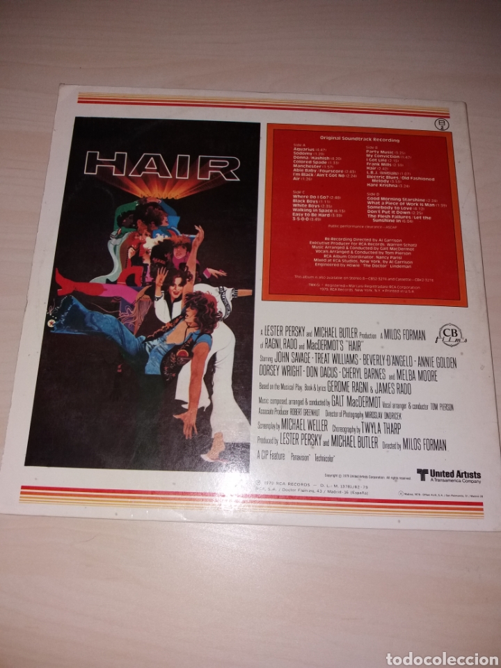 Discos de vinilo: Doble &aacute;lbum HAIR - Foto 3