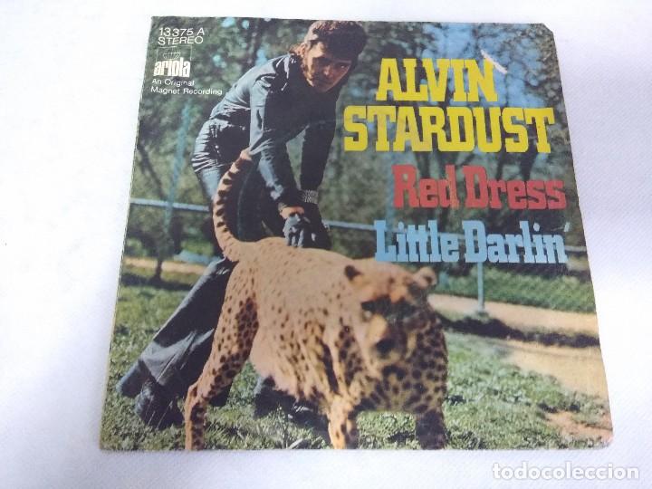 Discos de vinilo: SINGLE/ALVIN STARDUST/RED DRESS. - Foto 1