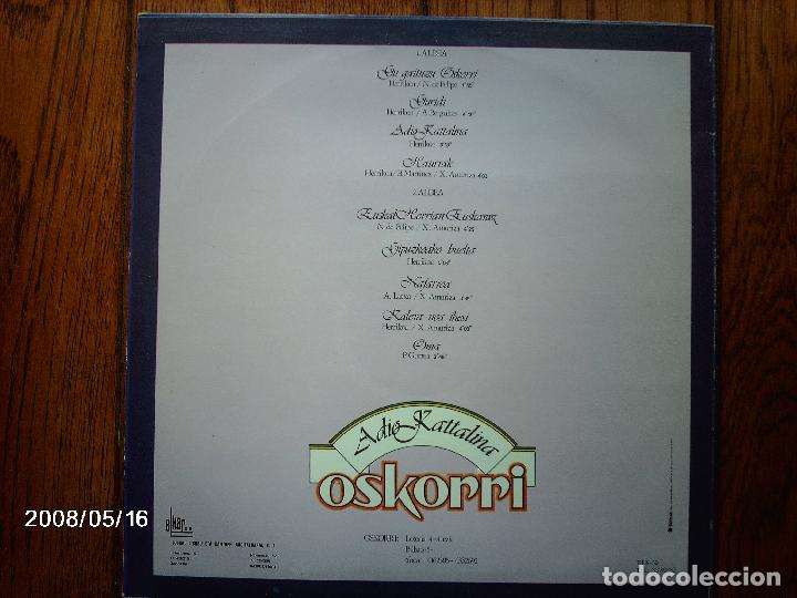 Discos de vinilo: oskorri  -  adio kattalina - Foto 2