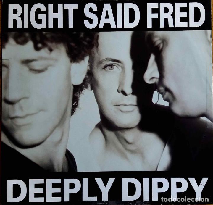 Discos de vinilo: RIGHT SAID FRED, DEEPLY DIPPY. MAXI SINGLE UK 4 TEMAS - Foto 1