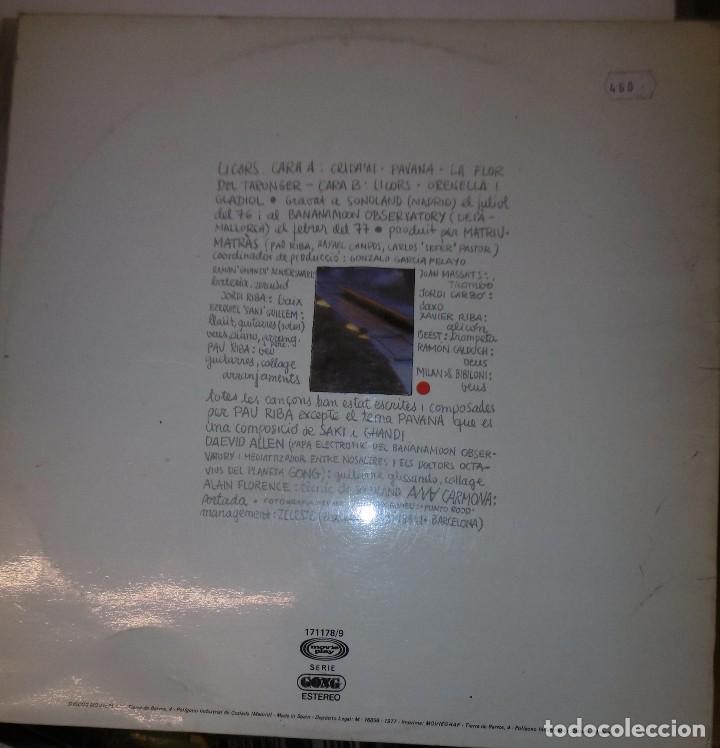 Discos de vinilo: Pau Riba Licors ..... - Foto 2