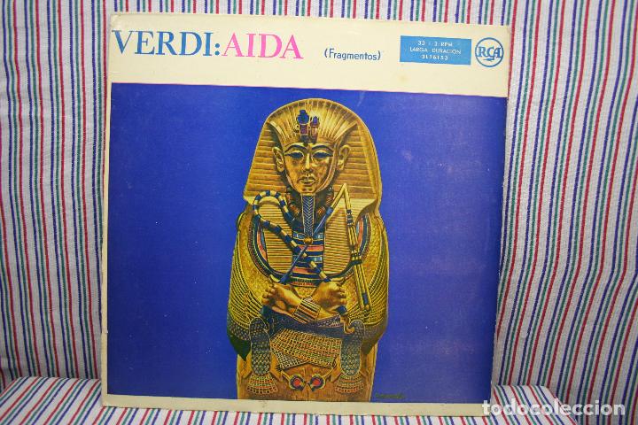 Discos de vinilo: LP FRAGMENTOS DE A&Iuml;DA DE VERDI - Foto 2