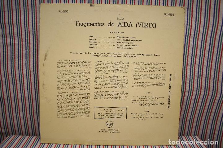 Discos de vinilo: LP FRAGMENTOS DE A&Iuml;DA DE VERDI - Foto 3