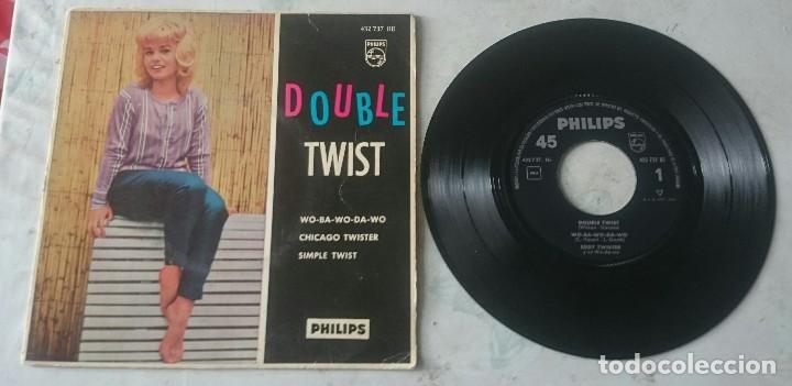 Disques de vinyle: Eddy Twister y su Wo-da-wo: Double twist + 3 (Philips 1962)