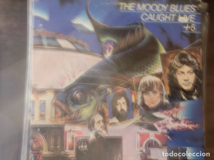 Discos de vinilo: Caught live + 5. The Moody Blues - Foto 1