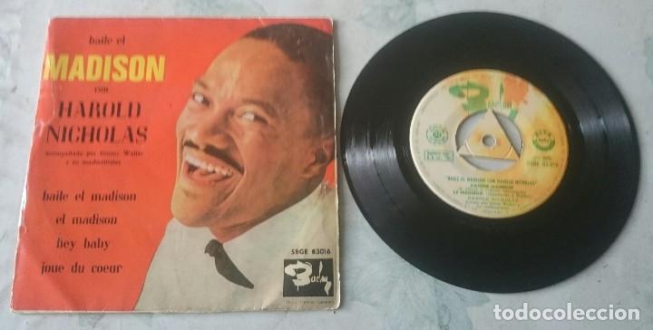 Disques de vinyle: Harold Nicholas: Baile el madison + 3 (Barclay 1962)