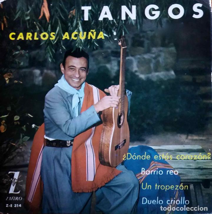 Discos de vinilo: CARLOS ACU&Ntilde;A. TANGOS. EP ESPA&Ntilde;A. - Foto 1