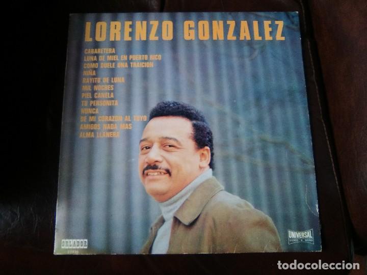 Disques de vinyle: L.P.Lorenzo Gonz&aacute;lez 1971