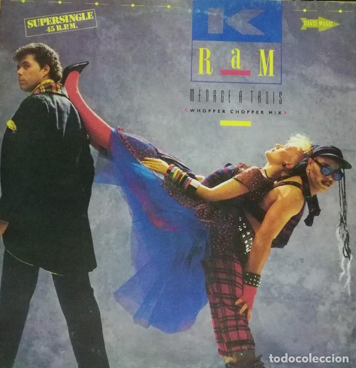Discos de vinilo: K RAM - WHOPPER CHOPPER MIX MAXI SINGLE SPAIN 1984 - Foto 1