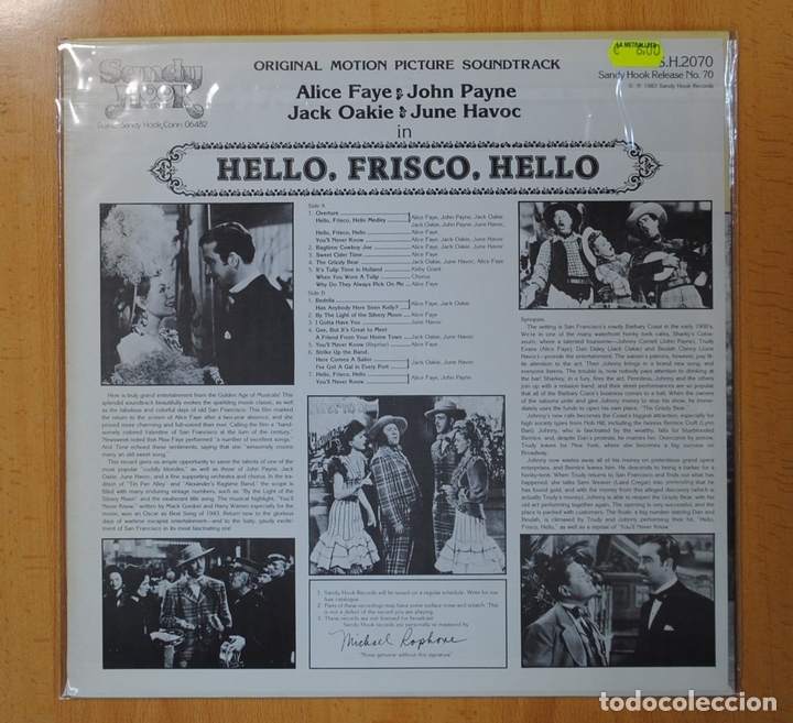 Discos de vinilo: HELLO, FRISCO, HELLO B.S.O. - VARIOS - LP - Foto 2