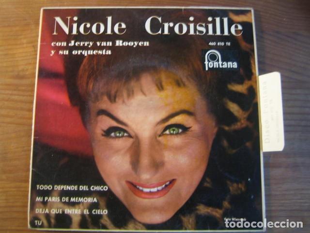 Disques de vinyle: NICOLE CROISILLE  ****** RARO EP ESPA&Ntilde;OL 1962, GRAN ESTADO