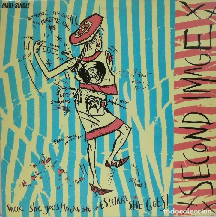 Discos de vinilo: SECOND IMAGE - THERE SHE GOES MAXI SINGLE SPAIN 1984 - Foto 1