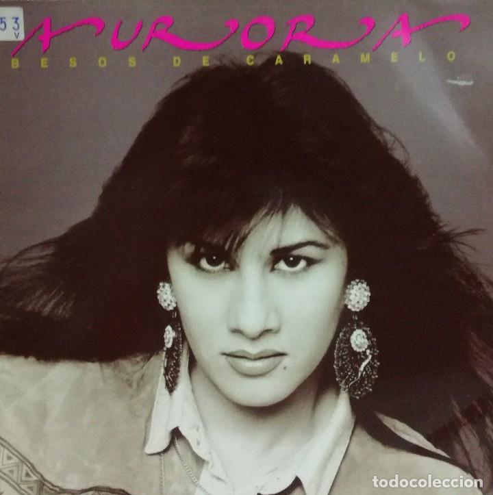 Discos de vinilo: AURORA - BESOS DE CARAMELO LP SPAIN 1990 - Foto 1