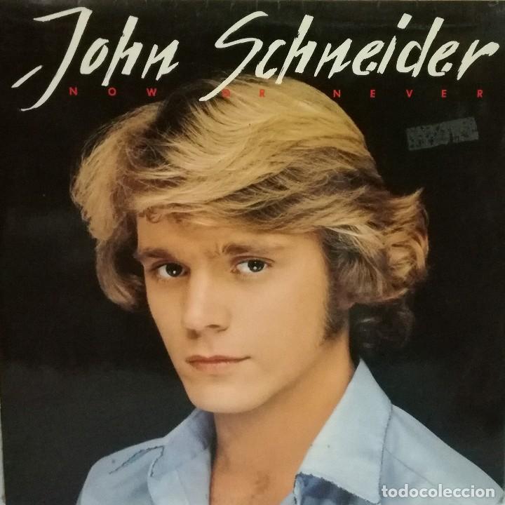 Discos de vinilo: JOHN SCHNEIDER - NOW OR NEVER LP SPAIN 1981 - Foto 1