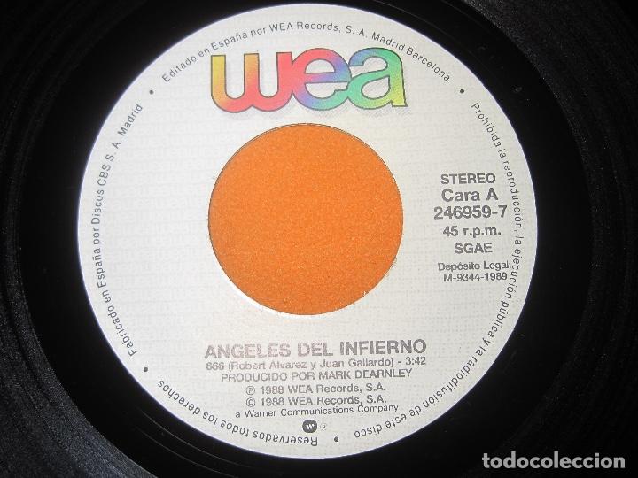 Discos de vinilo: ANGELES DEL INFIERNO. SINGLE 666 - Foto 3