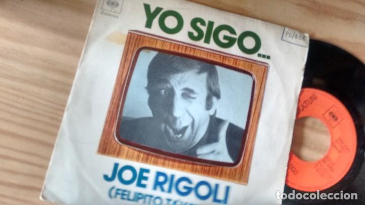 Discos de vinilo: SINGLE (VINILO) DE JOE RIGOLI A&Ntilde;OS  70 - Foto 1