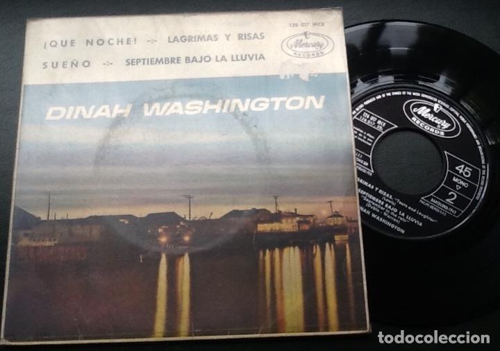 Discos de vinilo: DINAH WASHINGTON, QU&Eacute; NOCHE + SUE&Ntilde;O + LAGRIMAS Y RISAS + 1 - Foto 1