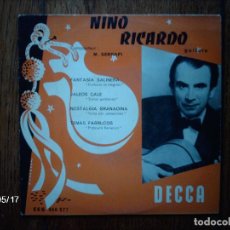 Discos de vinilo: NIÑO RICARDO - FANTASÍA SALINERA + JALEOS CALE + NOSTALGIA GRANADINA + TEMAS FARRUCOS 