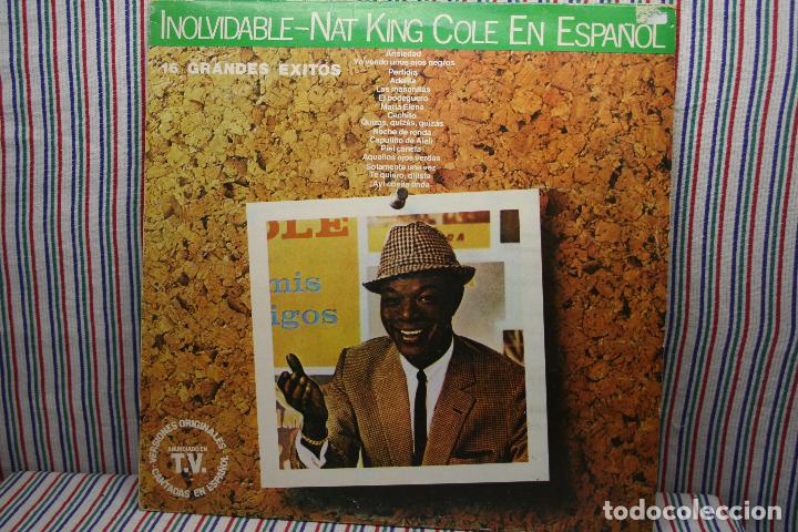 Discos de vinilo: LP INOLVIDABLE NAT KING COLE EN ESPA&Ntilde;OL - Foto 1