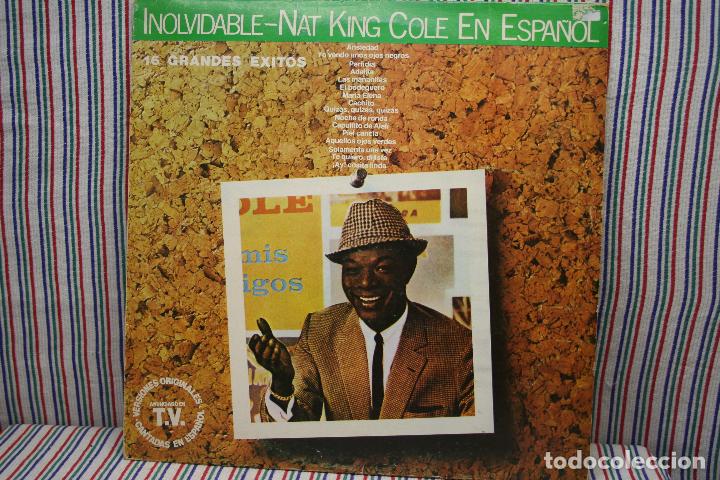 Discos de vinilo: LP INOLVIDABLE NAT KING COLE EN ESPA&Ntilde;OL - Foto 2