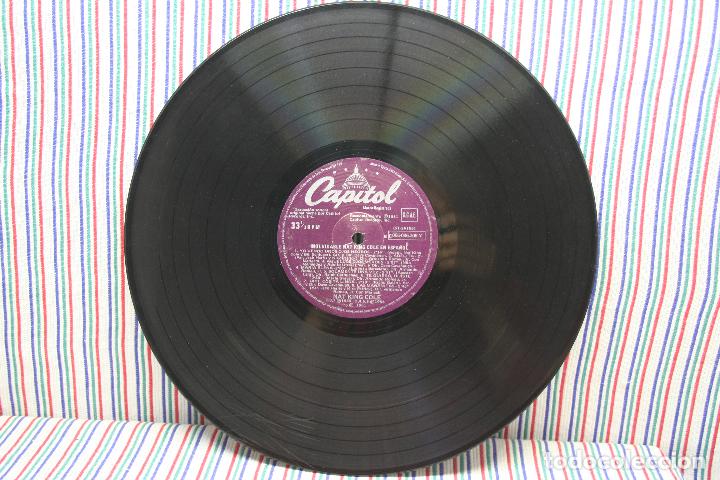 Discos de vinilo: LP INOLVIDABLE NAT KING COLE EN ESPA&Ntilde;OL - Foto 5