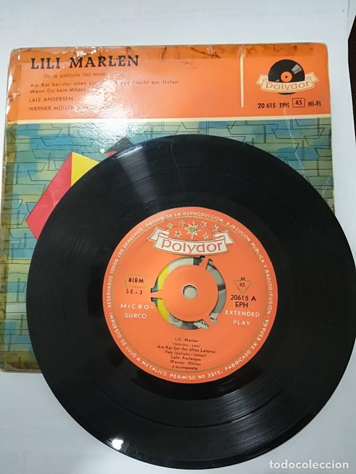 Discos de vinilo: LALE ANDERSEN - WERNER MULLER : LILI MARLENE Y OTROS 3 - Foto 3