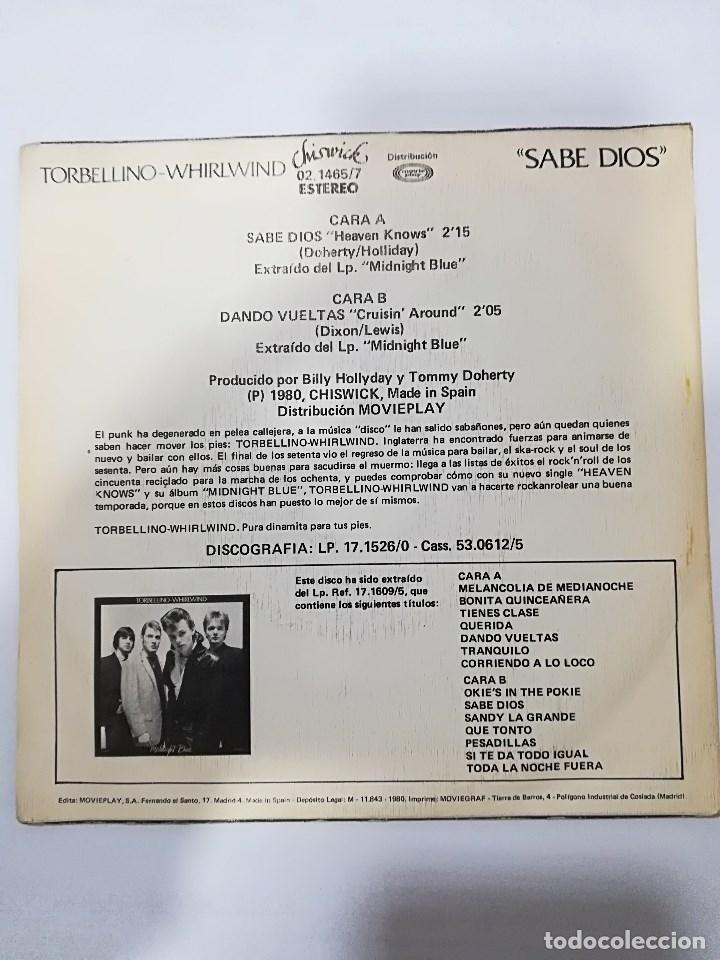 Discos de vinilo: WHIRLWIND: HEAVEN KNOWS / CRUISIN AROUND - Foto 2