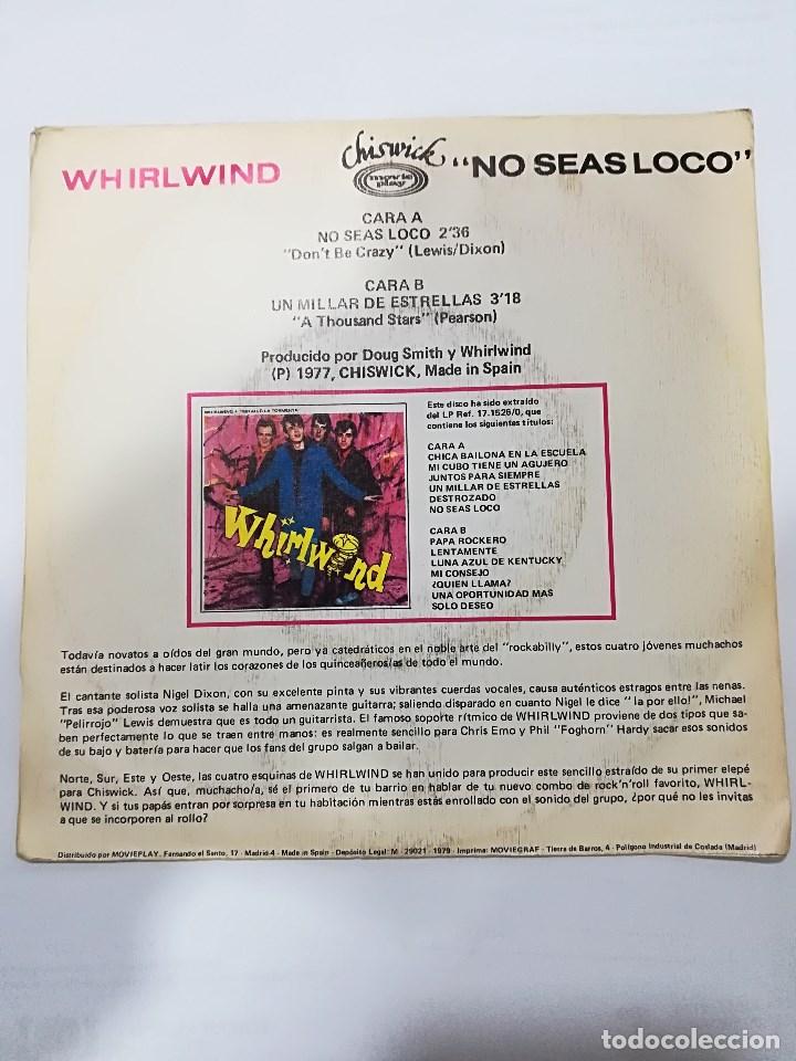 Discos de vinilo: WHIRLWIND: DON&acute;T BE CRAZY / A THOUSAND STARS - Foto 2