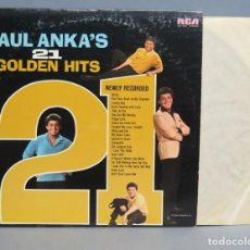 Discos de vinilo: LP. PAUL ANKA´S 21 GOLDEN HITS. EDICION USA