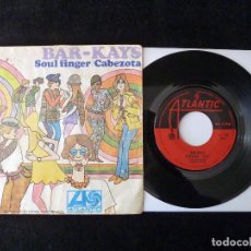 Discos de vinilo: BAR-KAYS. SOUL FINGER, CABEZOTA. SINGLE ATLANTIC, 1967