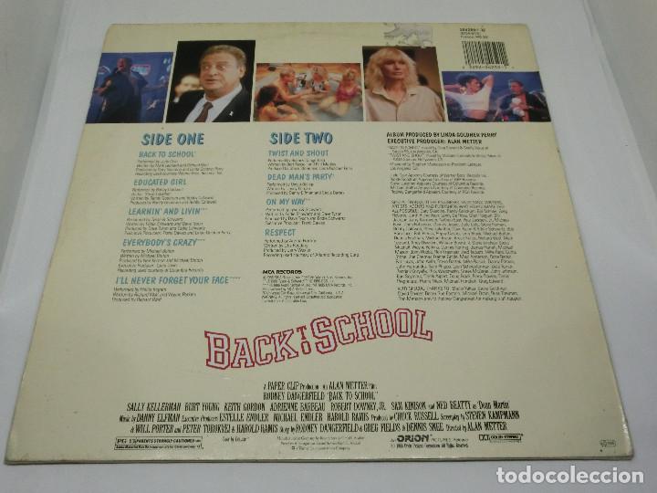 Discos de vinilo: LP - BACK TO SCHOOL - RODNEY DANGERFIELD 1986 - Foto 2