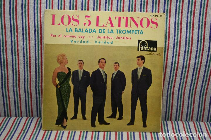 Discos de vinilo: SINGLE LOS 5 LATINOS LA BALADA DE LA TROMPETA - Foto 1