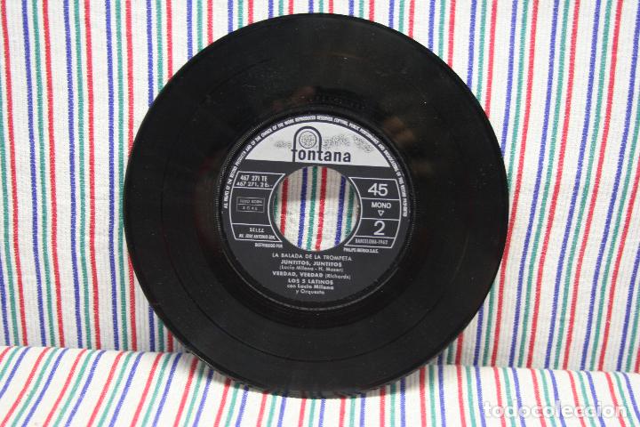 Discos de vinilo: SINGLE LOS 5 LATINOS LA BALADA DE LA TROMPETA - Foto 4