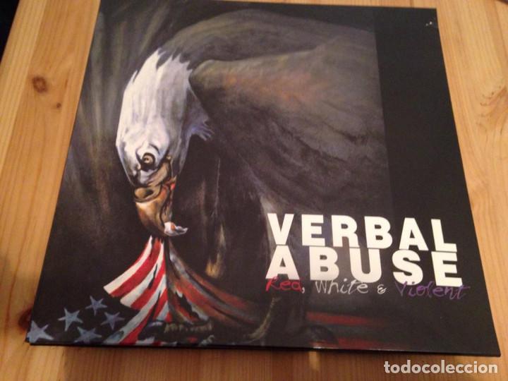 Discos de vinilo: Verbal Abuse - Red,White & Violent -LP RE EDICION 2017 - Foto 1