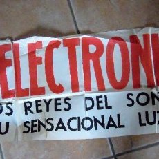 Discos de vinilo: BEATLES:POP ESPAÑOL THE ELECTRONICKS- CARTEL ORIGINAL DE LOS AÑOS 60'S-PIEZA COLECCIONISTA. Lote 112708015