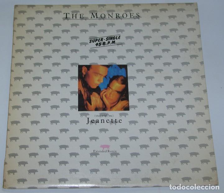 Discos de vinilo: THE MONROES - JEANETTE - HISPAVOX 1986 - Foto 1