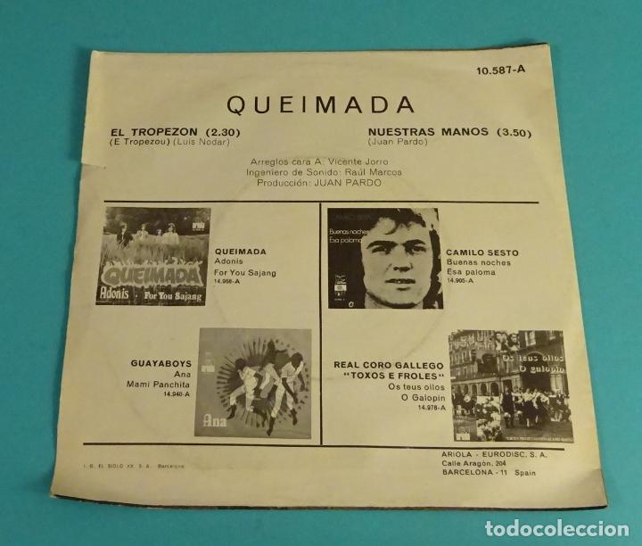 Discos de vinilo: QUEIMADA. EL TROPEZ&Oacute;N. NUESTRAS MANOS - Foto 2