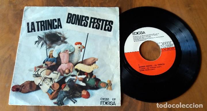 Discos de vinilo: SINGLE - LA TRINCA - bones festes - EDIGSA - Foto 1