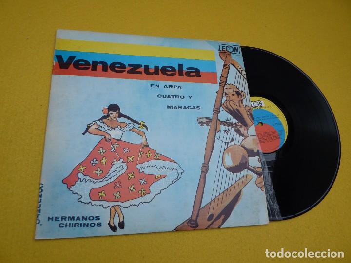 Disques de vinyle: LP HERMANOS CHIRINOS &lrm;- Venezuela En Arpa Cuatro Y Maracas - LEON FCLP 033 (EX/EX) 5
