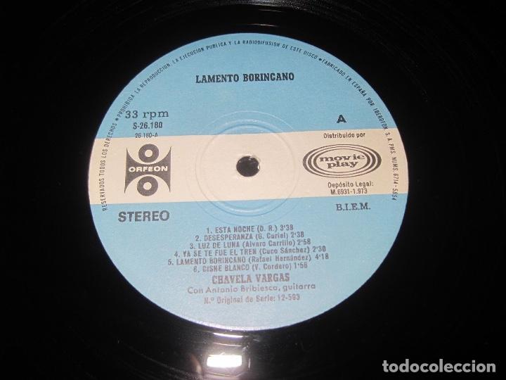 Discos de vinilo: Chavela Vargas &ndash;Lamento Borincano Lp - Foto 4
