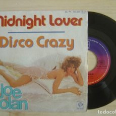 Discos de vinilo: JOE DOLAN - DISCO CRAZY - SINGLE FRANCES 1977 - PYE RECORDS