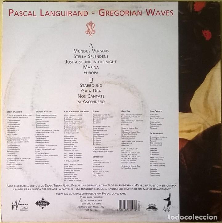 Discos de vinilo: Pascal Languirand. Gregorian Waves, Anubis-4A-0895 - Foto 2