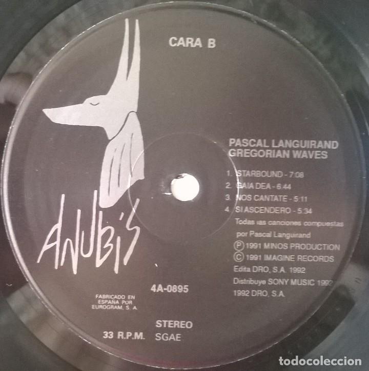 Discos de vinilo: Pascal Languirand. Gregorian Waves, Anubis-4A-0895 - Foto 4