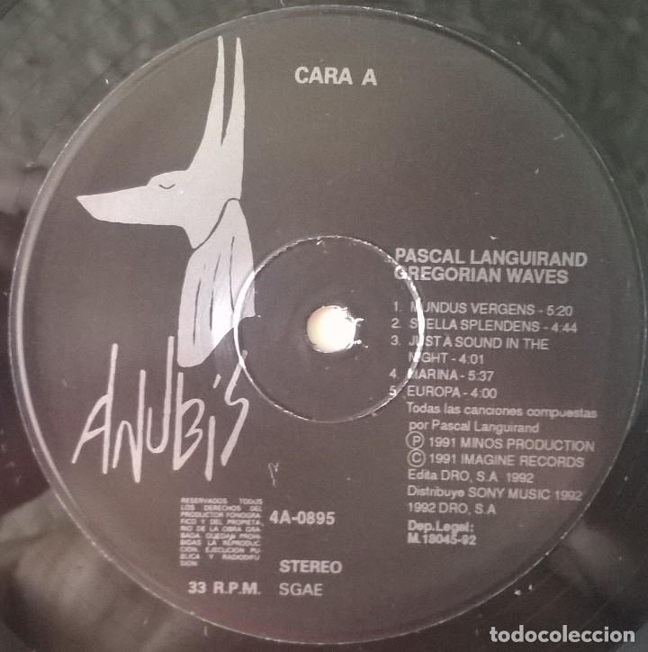 Discos de vinilo: Pascal Languirand. Gregorian Waves, Anubis-4A-0895 - Foto 5
