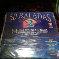 Discos de vinilo: 50 BALADAS INOLVIDABLES 2 LP. Lote 379275189
