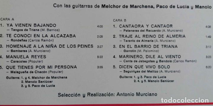 Discos de vinilo: NARANJITO DE TRIANA, LO MEJOR DE. LP - Foto 2