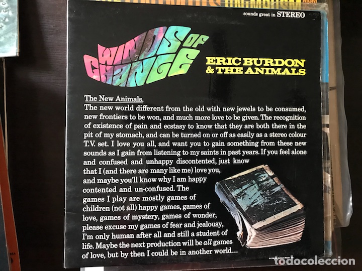 Discos de vinilo: Winds of change. Eric Burdon & The Animals - Foto 1